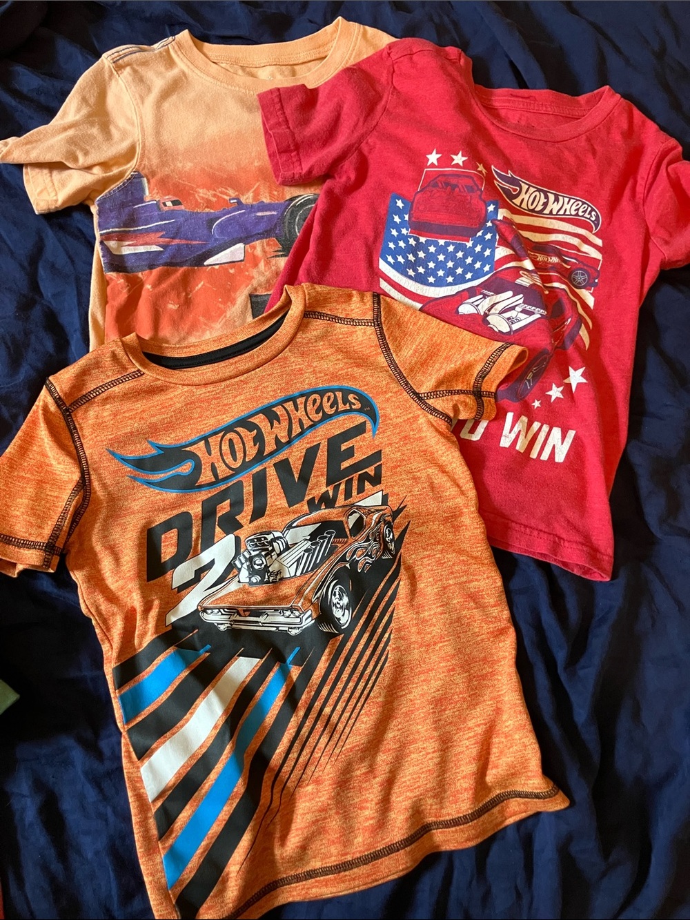 jumping beans Orange & Red Hot Wheels Graphic Tees - one Carter’s car shirt